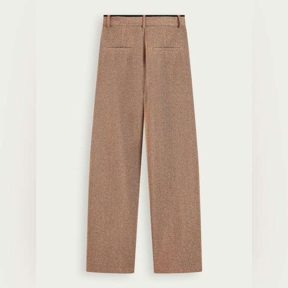 Scotch & Soda Wide Leg Stretch Metallic Pants - Picture 8 of 9
